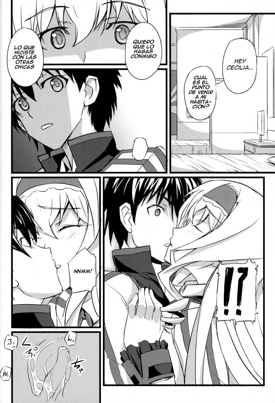 (COMIC1☆5) [FukaFuka Tenshoku (Popuran)] Cecilia no Yuuutsu | La Melancolia De Cecilia (Infinite Stratos) [Spanish] =P666HF= - Page 7