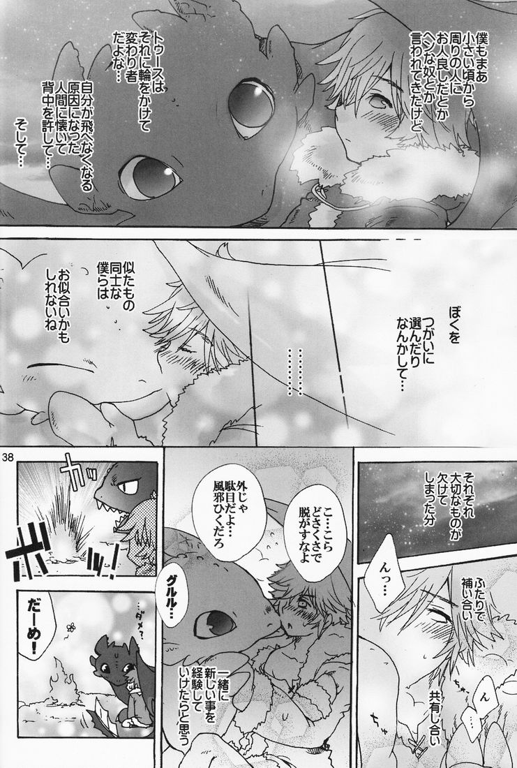 [Konna Tokoro no Kinniku Made Kitaeru Nante... (Sugoi Kinniku)] BEST PARTNER 1+2 (How to Train Your Dragon) - Page 37