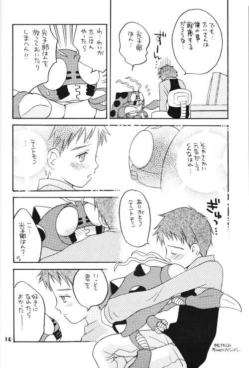 (Mimiket 3) [Haniwa Mania, Kuru Guru DNA (Pon Takahanada, Hoshiai Hiro)] Jogress Daihyakka (Digimon Adventure 02) - Page 14