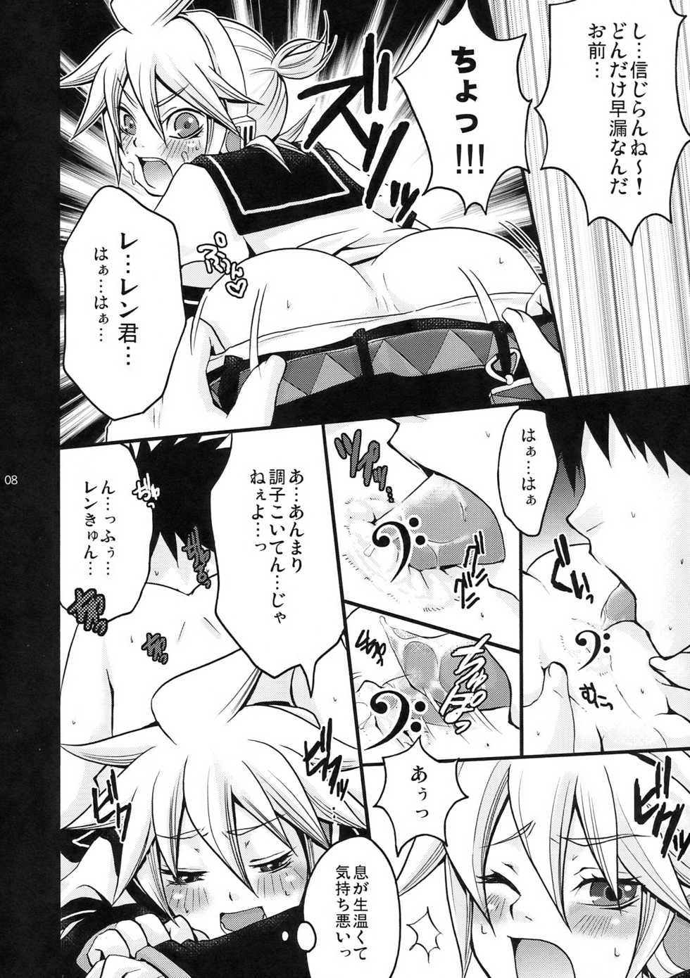 (THE VOC@LOID M@STER 6) [Yomosugara (Various)] Yoru wa Omoikkiri Len Kyun! (VOCALOID2) - Page 8