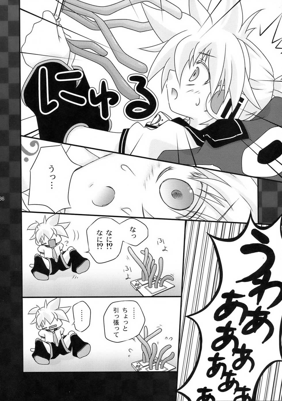 (THE VOC@LOID M@STER 6) [Yomosugara (Various)] Yoru wa Omoikkiri Len Kyun! (VOCALOID2) - Page 36