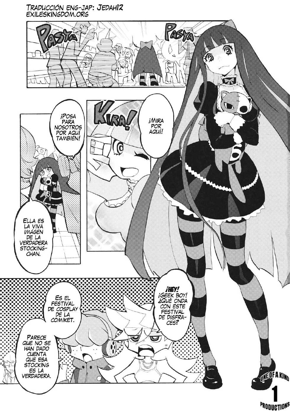 (C79) [Manga Super (Nekoi Mie)] CRAZY 4 YOU! (Panty & Stocking with Garterbelt) [Spanish] [Exiles Kingdom] - Page 2