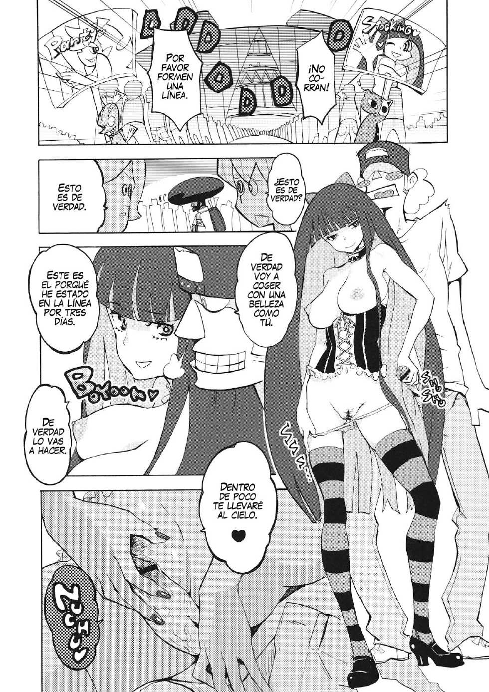 (C79) [Manga Super (Nekoi Mie)] CRAZY 4 YOU! (Panty & Stocking with Garterbelt) [Spanish] [Exiles Kingdom] - Page 9