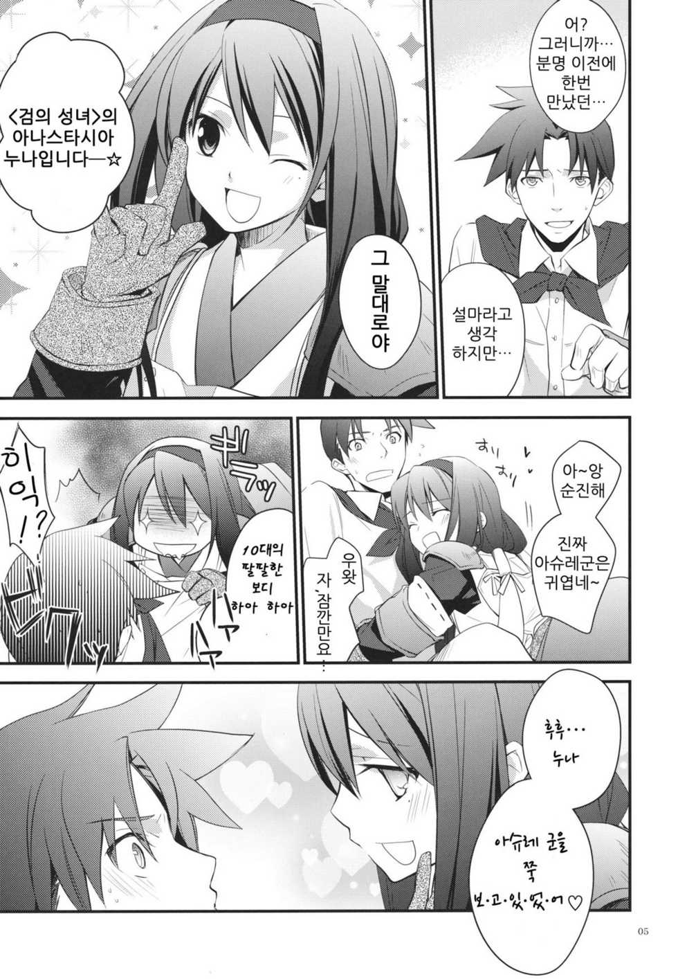 (C80) [Kaicho-Maniax (Nanami Yasuna)] Yokubou Oneesan (Wild Arms 2) [Korean] [Project H] - Page 4
