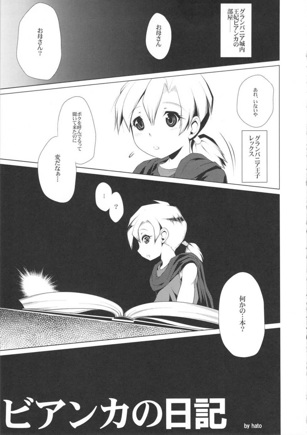 (C80) [Heart's nest (hato)] Ecchi na Hokora Bianca no Bouken no Sho (Dragon Quest V) - Page 4