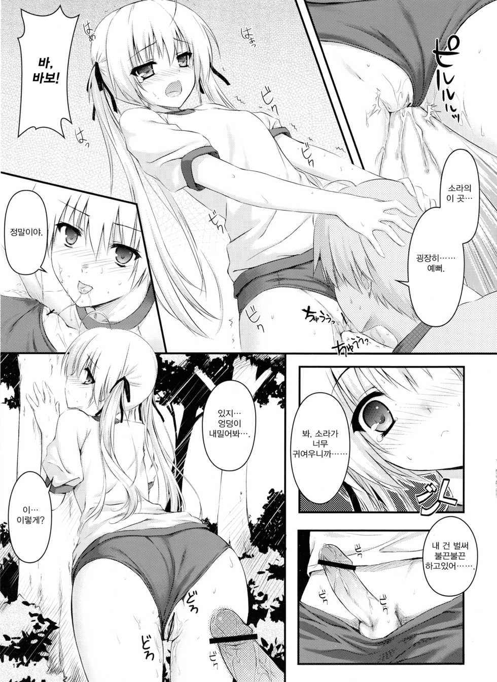 (C79) [Shadow Sorceress Communication Protocol (Hiten Onee-ryuu)] Sora no Shitade (Yosuga no Sora) [Korean] - Page 14