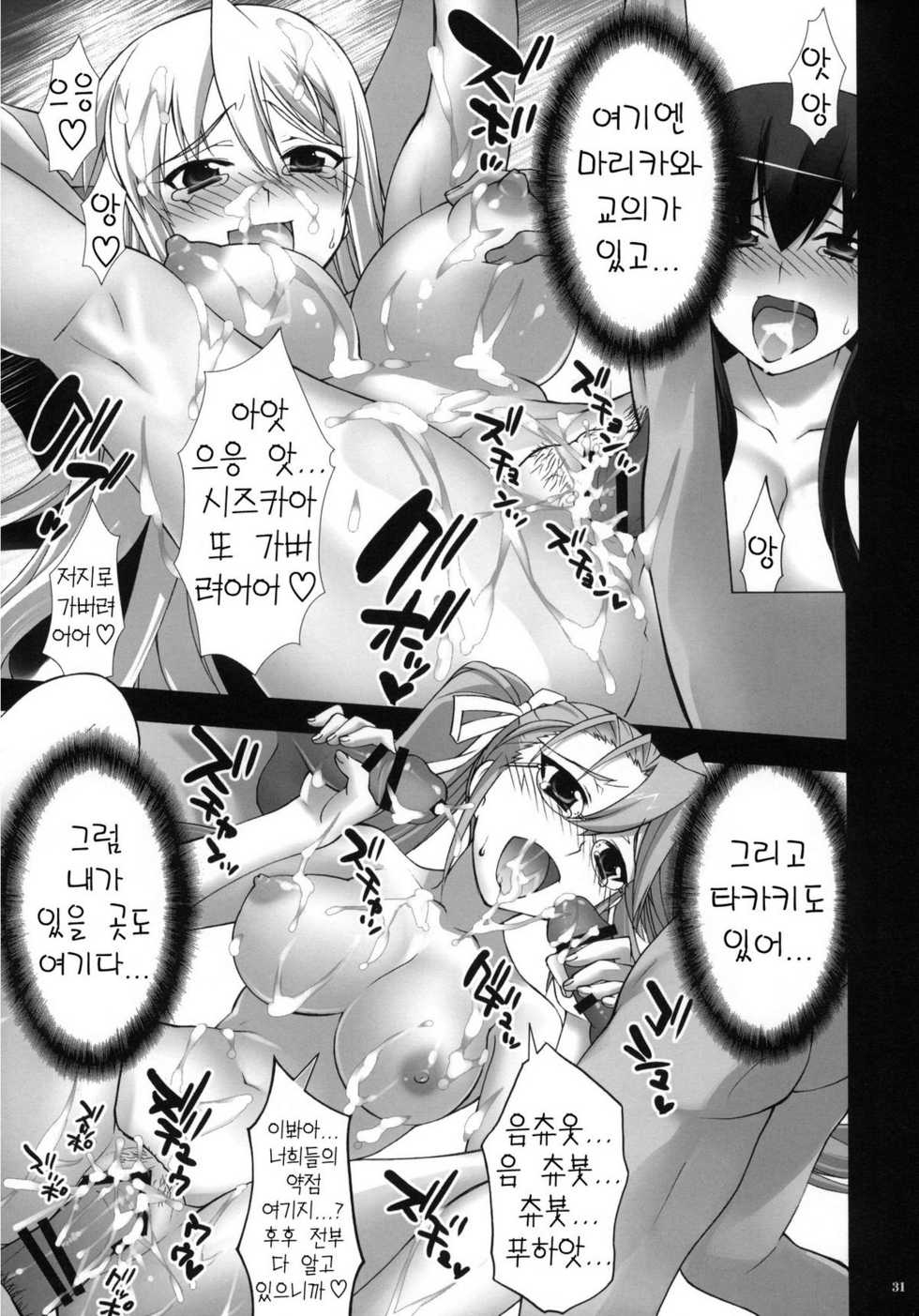 (C78) [Yan-Yam] Busujima Naburi (Highschool of the Dead) [Korean] [Team H] - Page 30