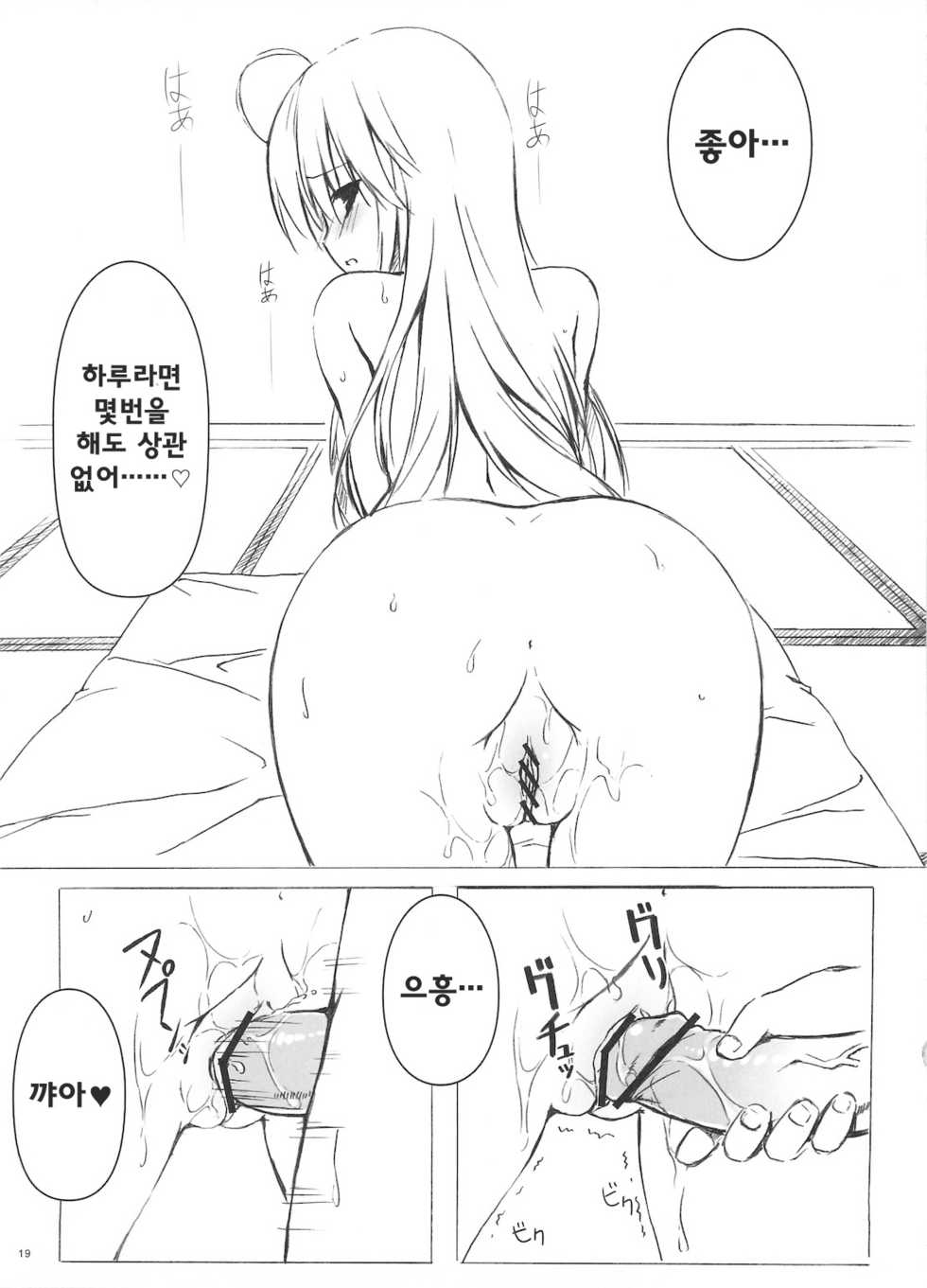 (C78) [Shadow Sorceress Communication Protocol (Hiten Onee-ryuu)] Sora no Omocha (Yosuga no Sora) [Korean] - Page 19