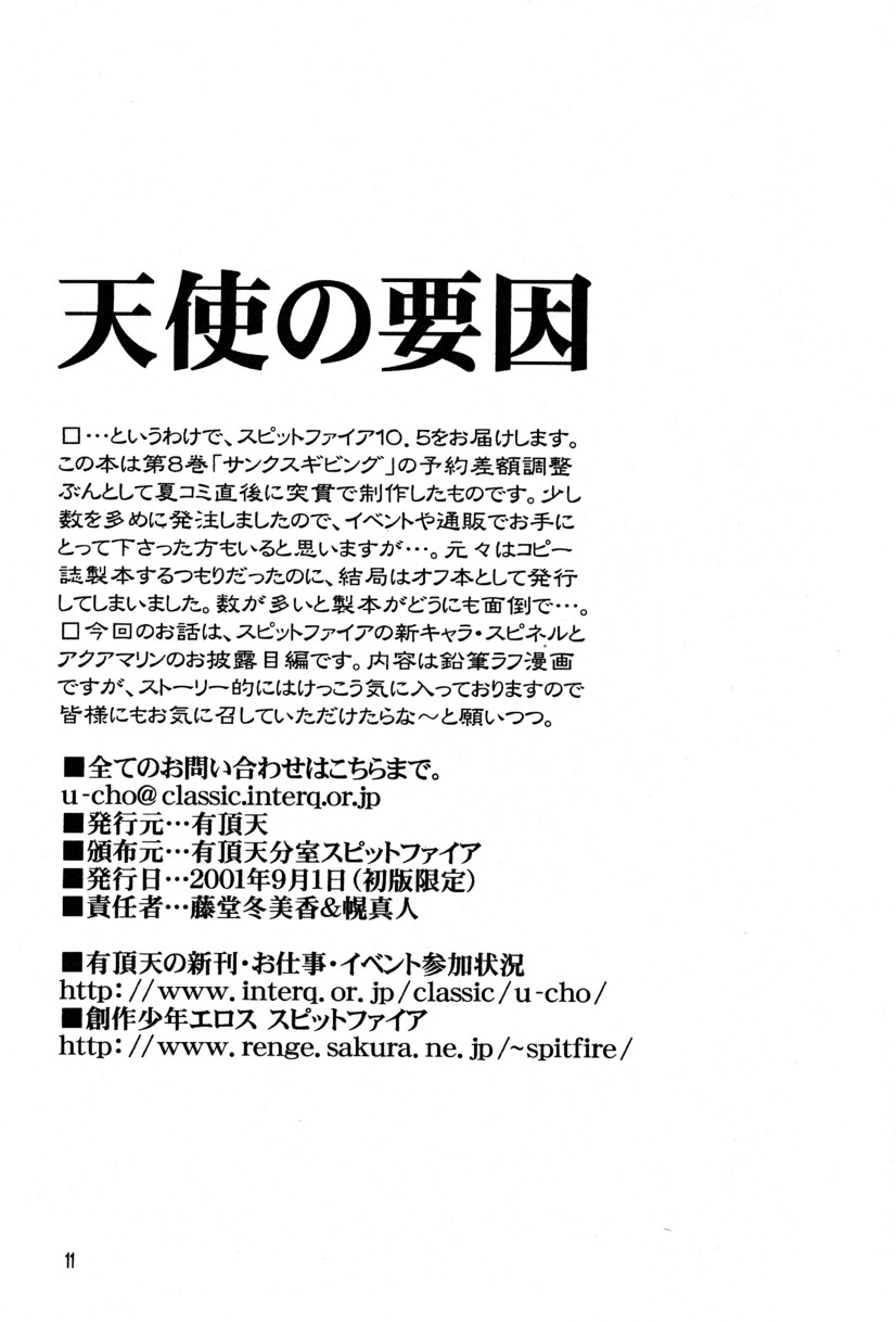 [Uchoten (Toudou Fumika, Horo Makoto)] Tenshi no Youin - Angel Factor - SpitFire 10.5 - Page 12