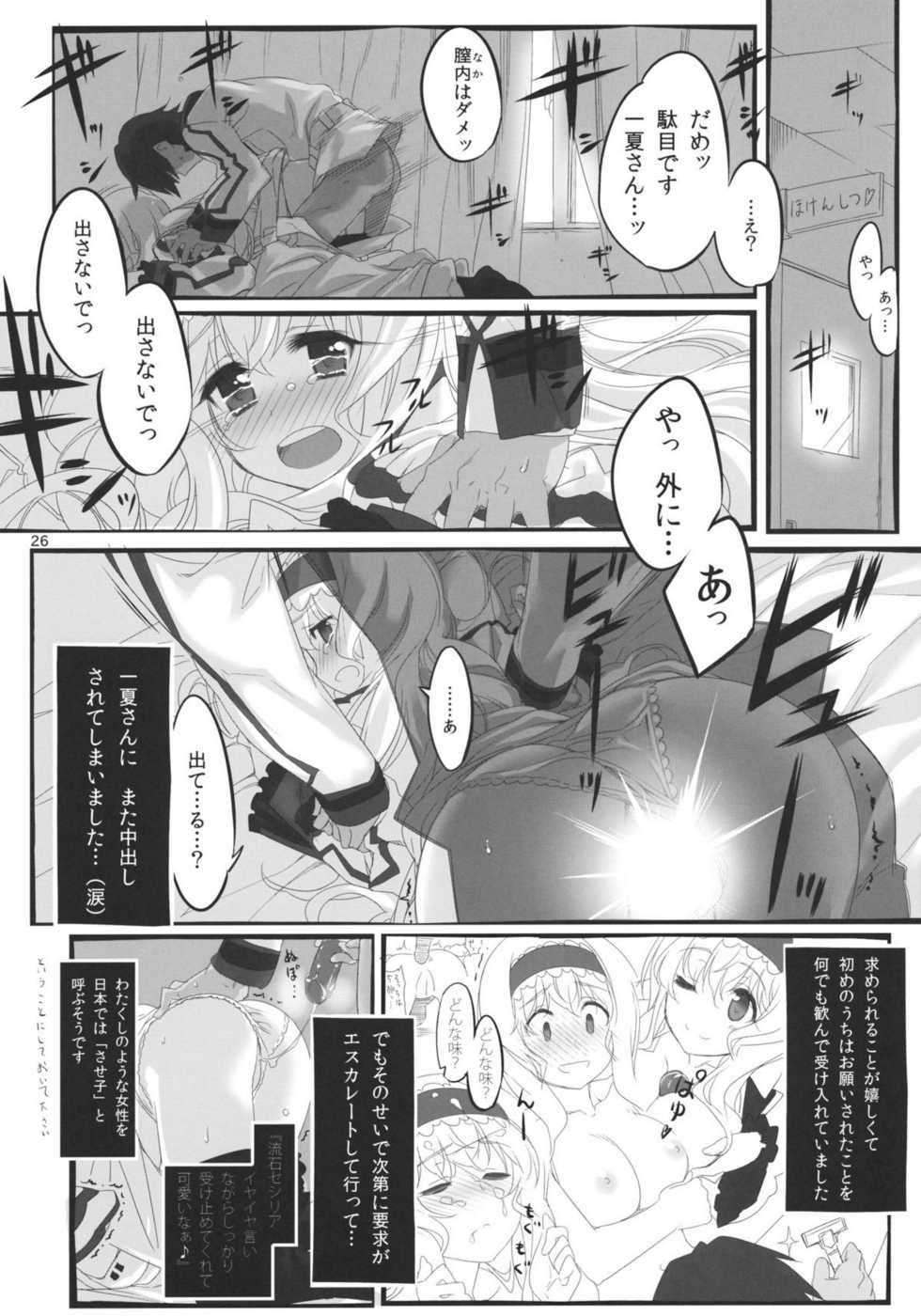 (C80) [Himura Nyuugyou (Himura Kiseki)] Yuuzai Shouko Bukken Sangou (IS <Infinite Stratos>) - Page 25