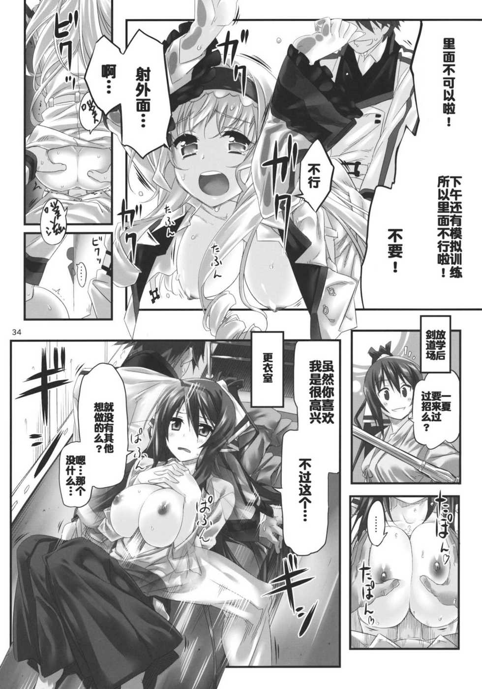(C80) [Himura Nyuugyou (Himura Kiseki)] Yuuzai Shouko Bukken Sangou (IS <Infinite Stratos>) [Chinese] [空気系汉化] - Page 34