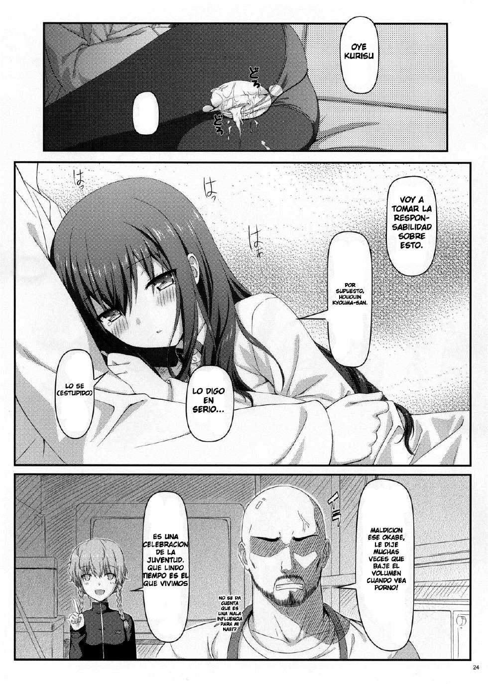 (C80) [Shadow Sorceress Communication Protocol (Hiten Onee-ryuu)] Tengoku e no Bullet Train (Steins;Gate) [Spanish] {Koi-subs} - Page 24