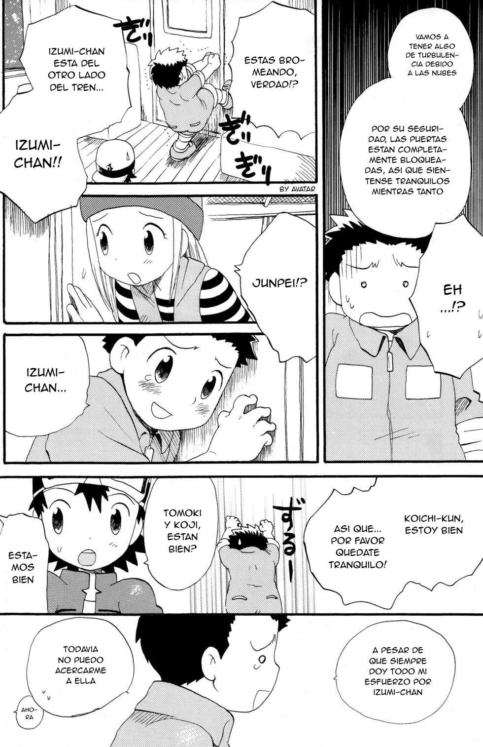 (HaruCC8) [KuruGuru DNA (Hoshiai Hilo)] Hana mo Arashi mo Fumikoete (Digimon Frontier) [Spanish] [Avatar-kun] - Page 10