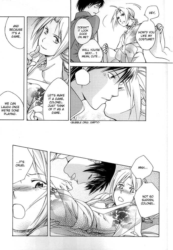 (C66) [HyDRA (Mao Hydran)] Rouchou wa Yoiyami ni naku (Fullmetal Alchemist) [English] [Dragonfly] - Page 22