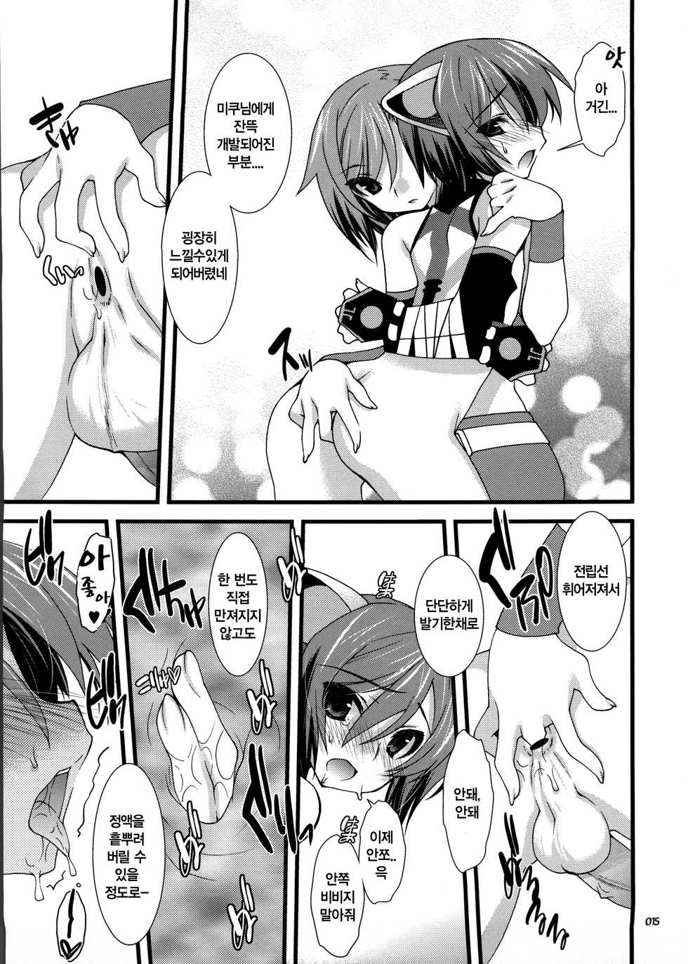 (C80) [Kanmidokoro Hibiki (Hibiki Seiya)] infinito strega 2 (VOCALOID2) [Korean] [Team HA-NU] - Page 14