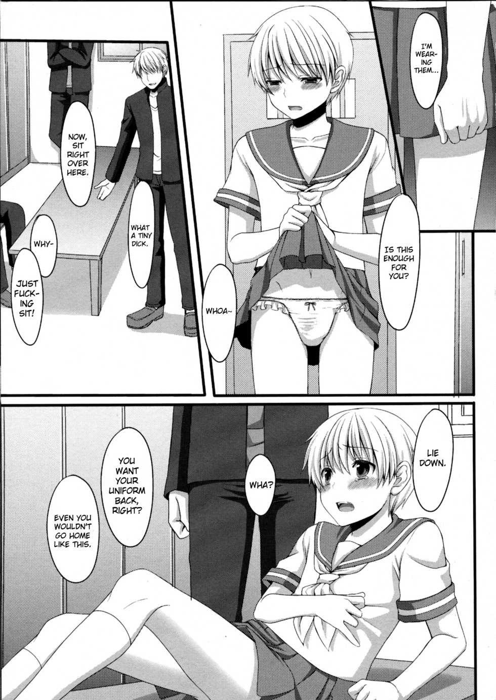 (Nyosoket!) [Tottototomekichi, InkStone (Tomekichi, Amami Ryouko)] Shounen ni Josousasete Ijimete Mita | Let's Force Him to Crossdress and Rape Him [English] =LWB= - Page 4