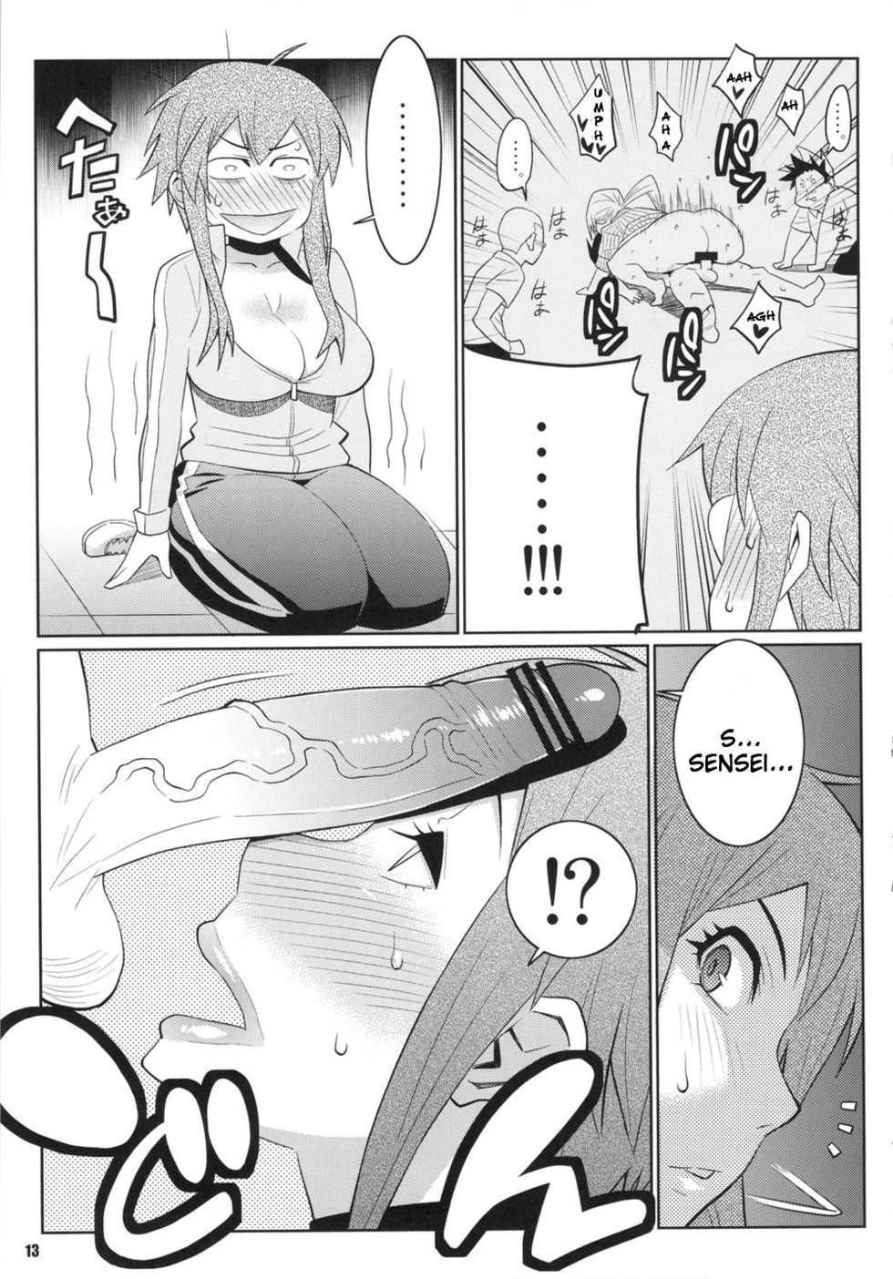 (COMIC1☆5) [TETRODOTOXIN (Nise Kurosaki)] Wakuwaku Hoken Taiiku | Exciting Sex-Ed (Hokenshitsu no Shinigami) [English] {doujin-moe.us} - Page 12