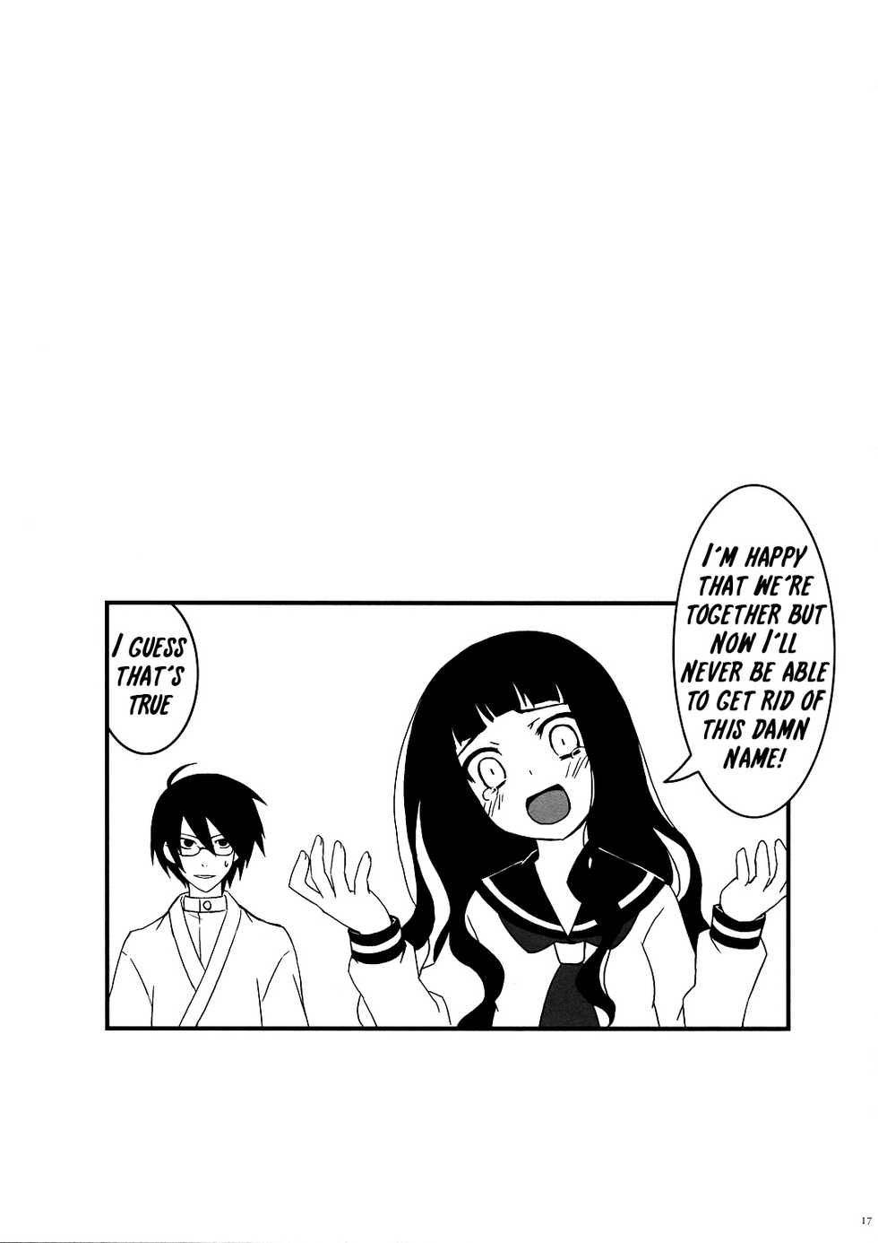 (C74) [CLOSET CHILD (Asaki Yuzuno ; Konoe Ototsugu)] Ware Zetsubou Sukoni Ware Zairi (Sayonara Zetsubou Sensei) [English] - Page 16