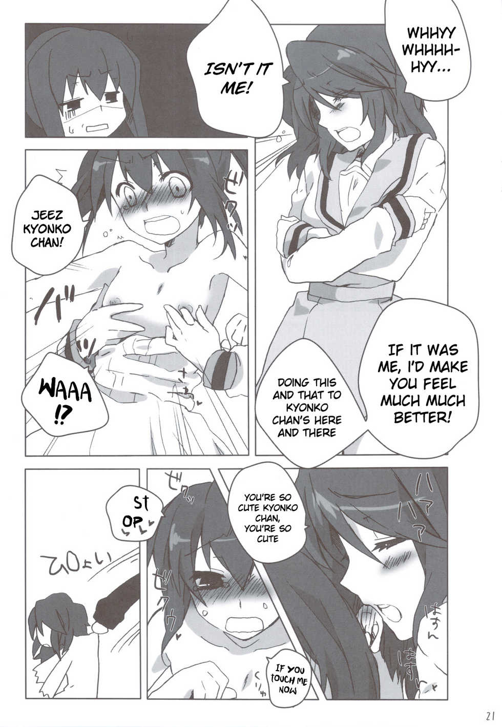 (C78) [nEetest (Yusya)] Otokonoko Damon (The Melancholy of Haruhi Suzumiya) [English] [Madao] - Page 21