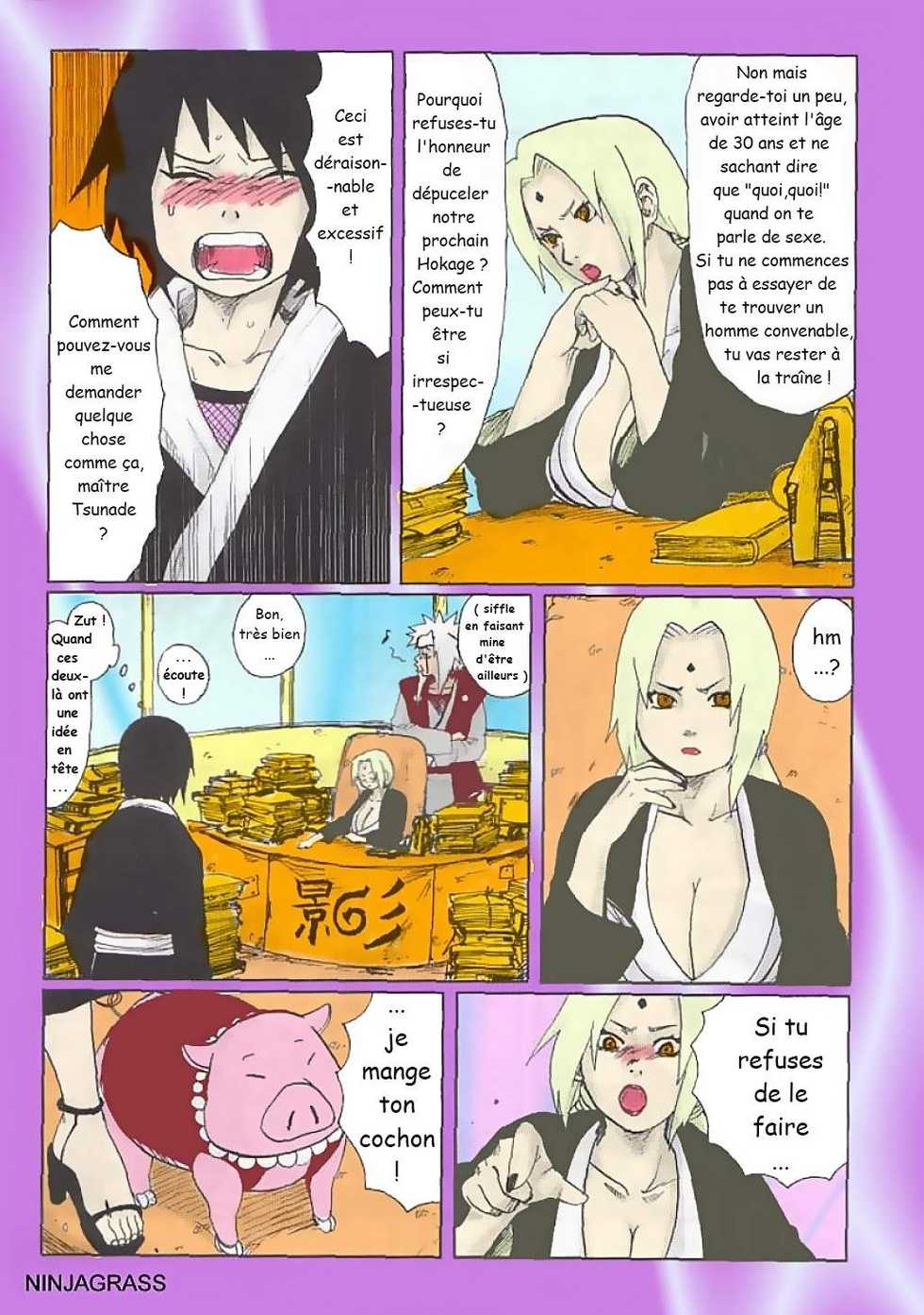 (SC29) [PETS (rin, kuro, may)] Nisemono (Naruto) [French] [Excavateur + Flippouille] [Colorized] - Page 7