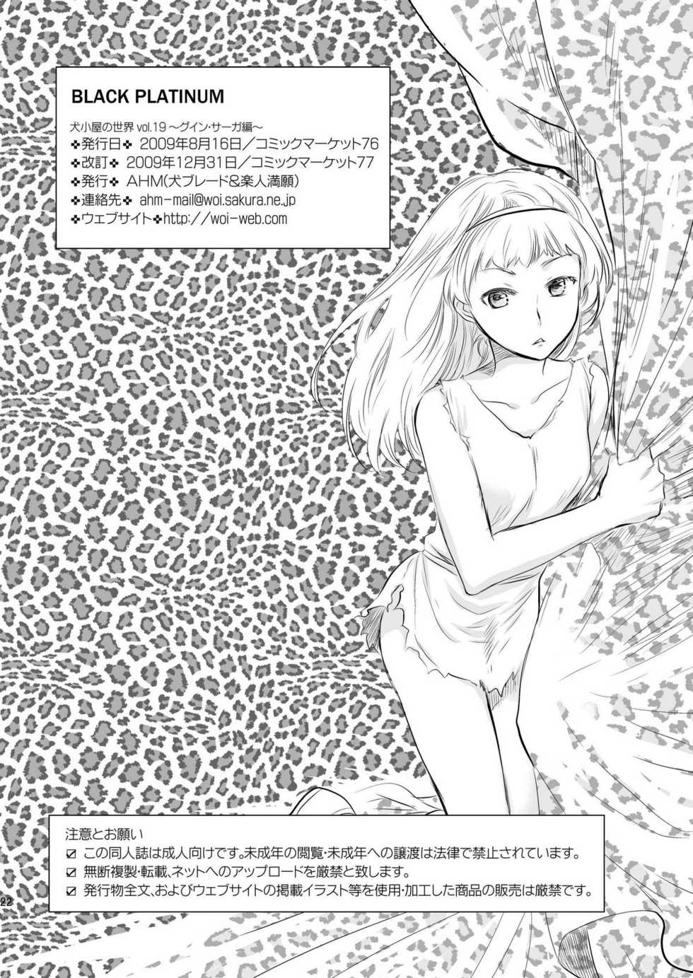(C76) [AHM (Inu-Blade, Lact Mangan)] BLACK PLATINUM (Guin Saga) - Page 22