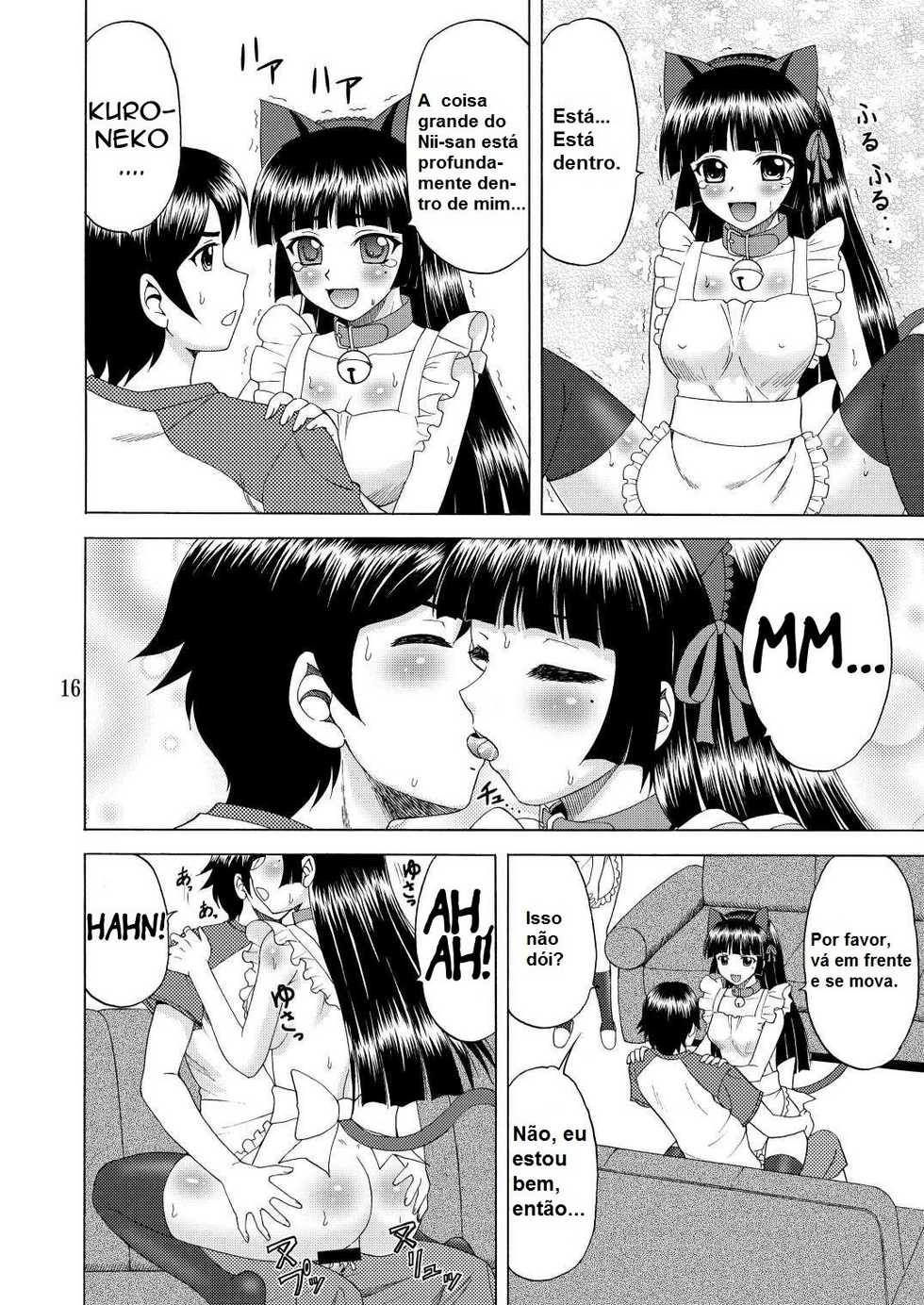 [YASRIN-DO (Yasu Rintarou)] Ore no Imouto ga Nekomimi Hadaka Apron na Wake ga Nai (Ore no Imouto ga Konna ni Kawaii Wake ga Nai) [Portuguese-BR] [Kyousuke] [Digital] - Page 15