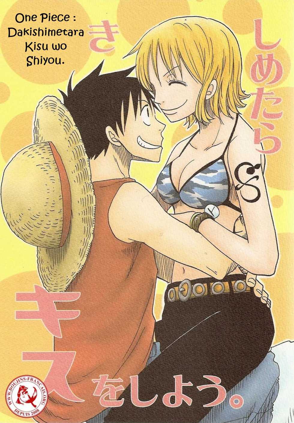 [CHANNEL KING (Fujisaki Kazuko)] Dakishimetara Kiss o Shiyou. (One Piece) [French] [Doujin-Francais] - Page 1