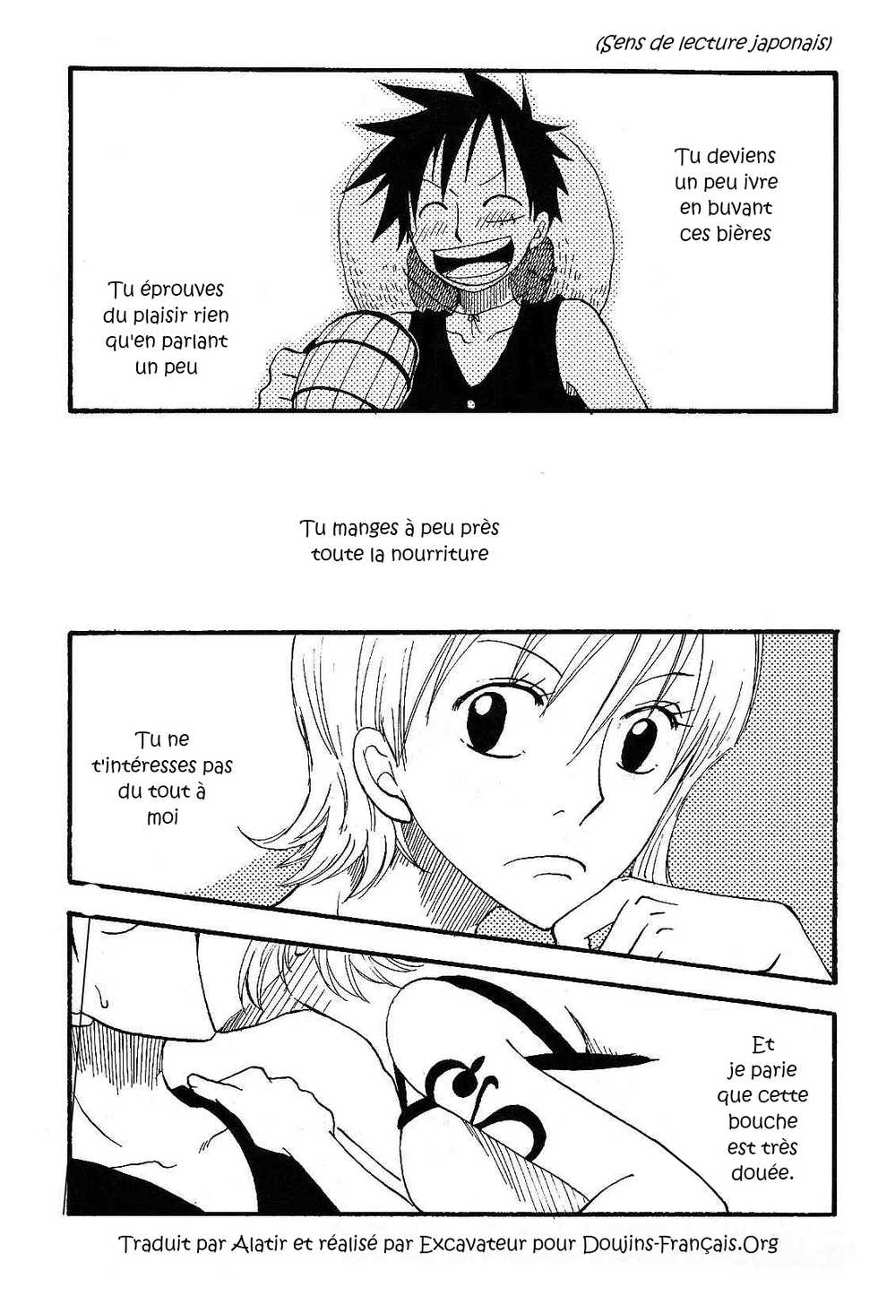 [CHANNEL KING (Fujisaki Kazuko)] Dakishimetara Kiss o Shiyou. (One Piece) [French] [Doujin-Francais] - Page 2