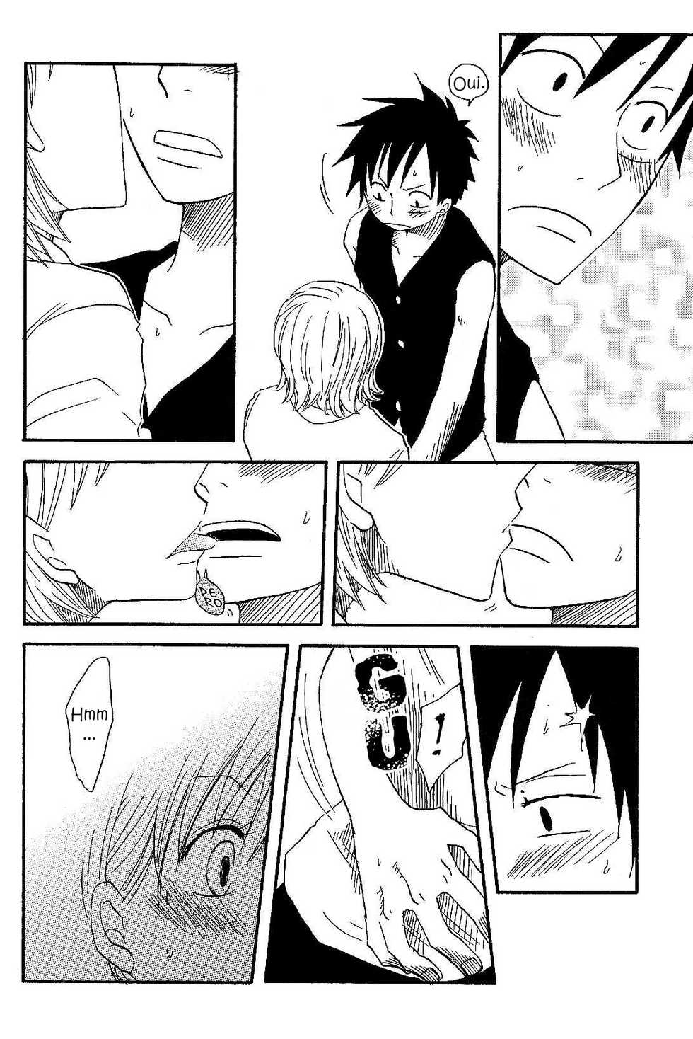 [CHANNEL KING (Fujisaki Kazuko)] Dakishimetara Kiss o Shiyou. (One Piece) [French] [Doujin-Francais] - Page 15