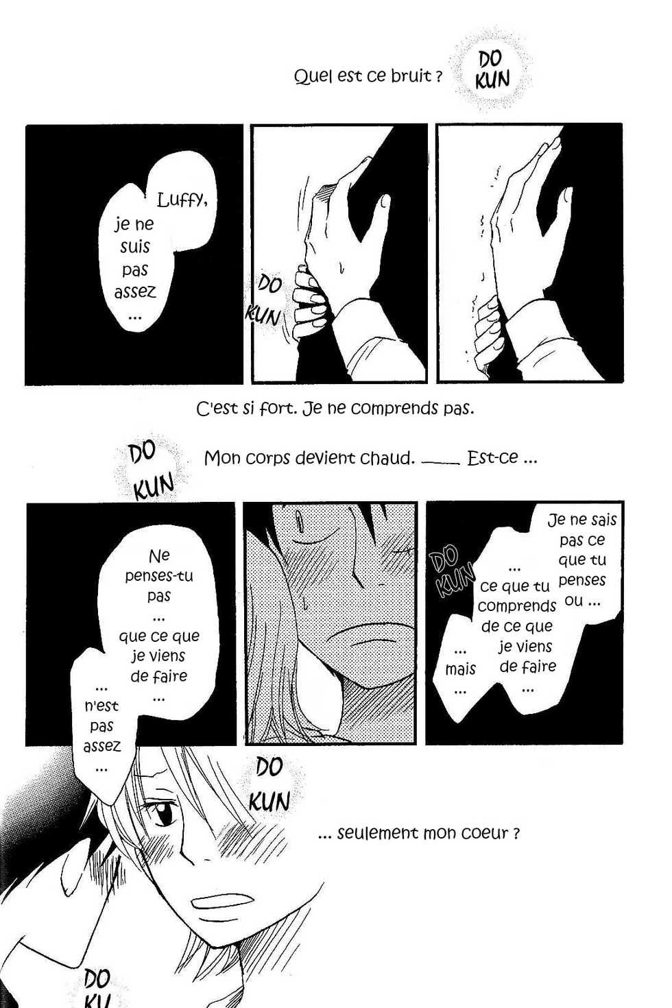 [CHANNEL KING (Fujisaki Kazuko)] Dakishimetara Kiss o Shiyou. (One Piece) [French] [Doujin-Francais] - Page 17