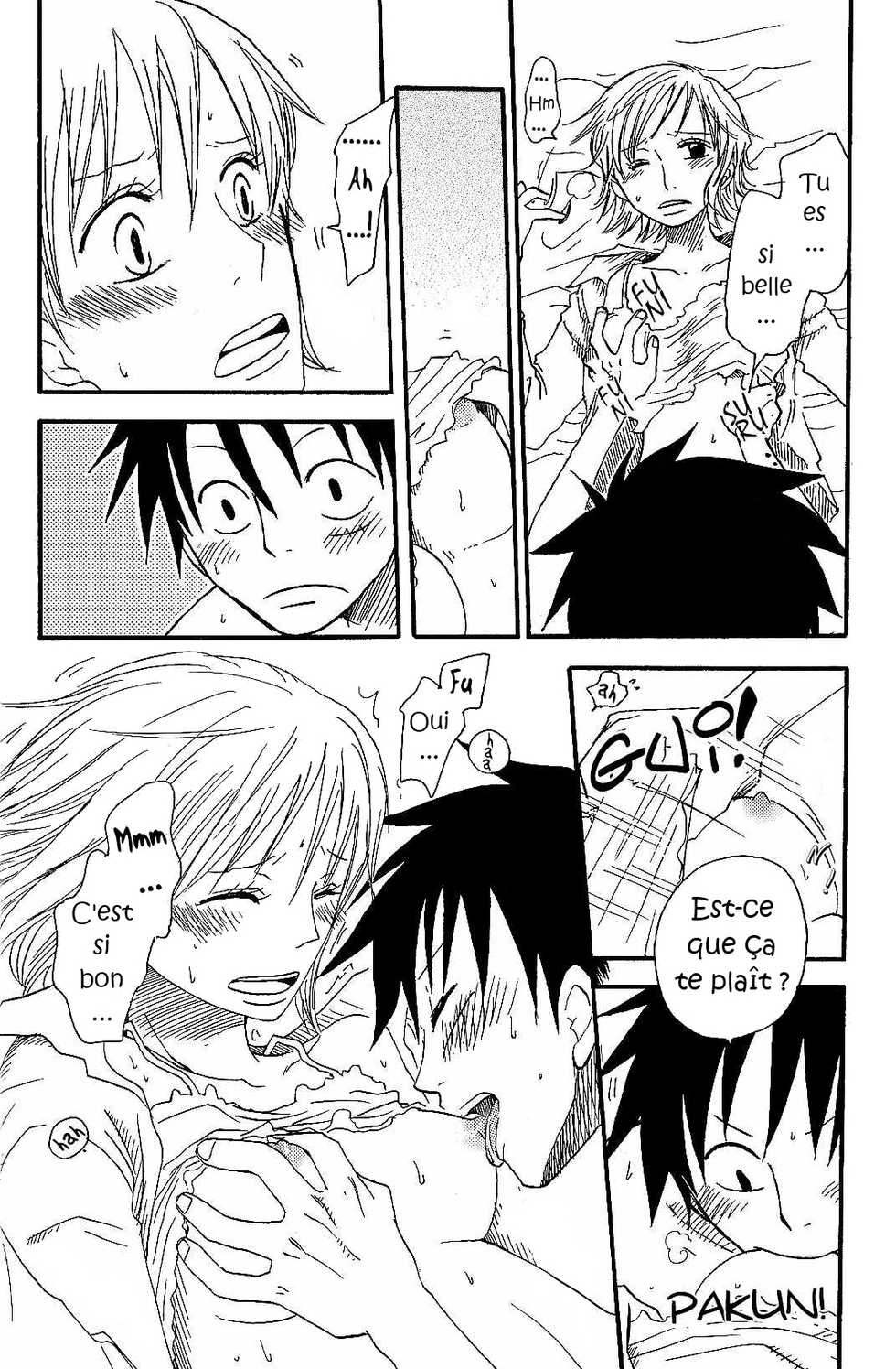 [CHANNEL KING (Fujisaki Kazuko)] Dakishimetara Kiss o Shiyou. (One Piece) [French] [Doujin-Francais] - Page 21