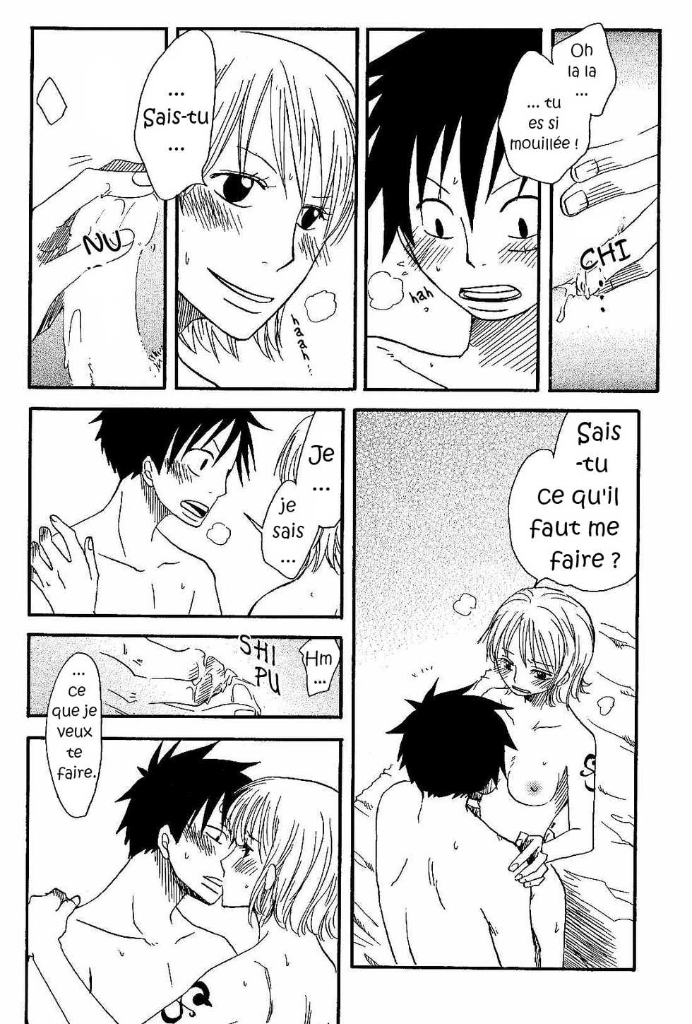 [CHANNEL KING (Fujisaki Kazuko)] Dakishimetara Kiss o Shiyou. (One Piece) [French] [Doujin-Francais] - Page 23