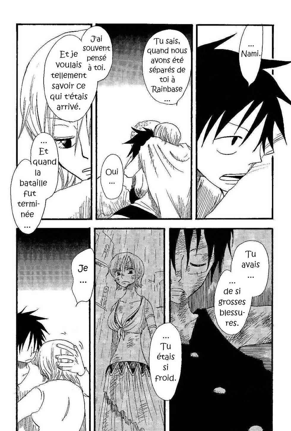 [CHANNEL KING (Fujisaki Kazuko)] Dakishimetara Kiss o Shiyou. (One Piece) [French] [Doujin-Francais] - Page 40