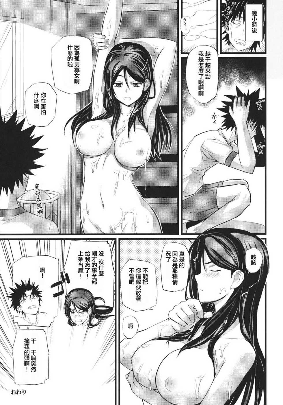 (C80) [FukaFuka Tenshoku (Popuran)] Fukiyose Kenkouhou (Toaru Majutsu no Index) [Chinese] [渣渣汉化组] - Page 21