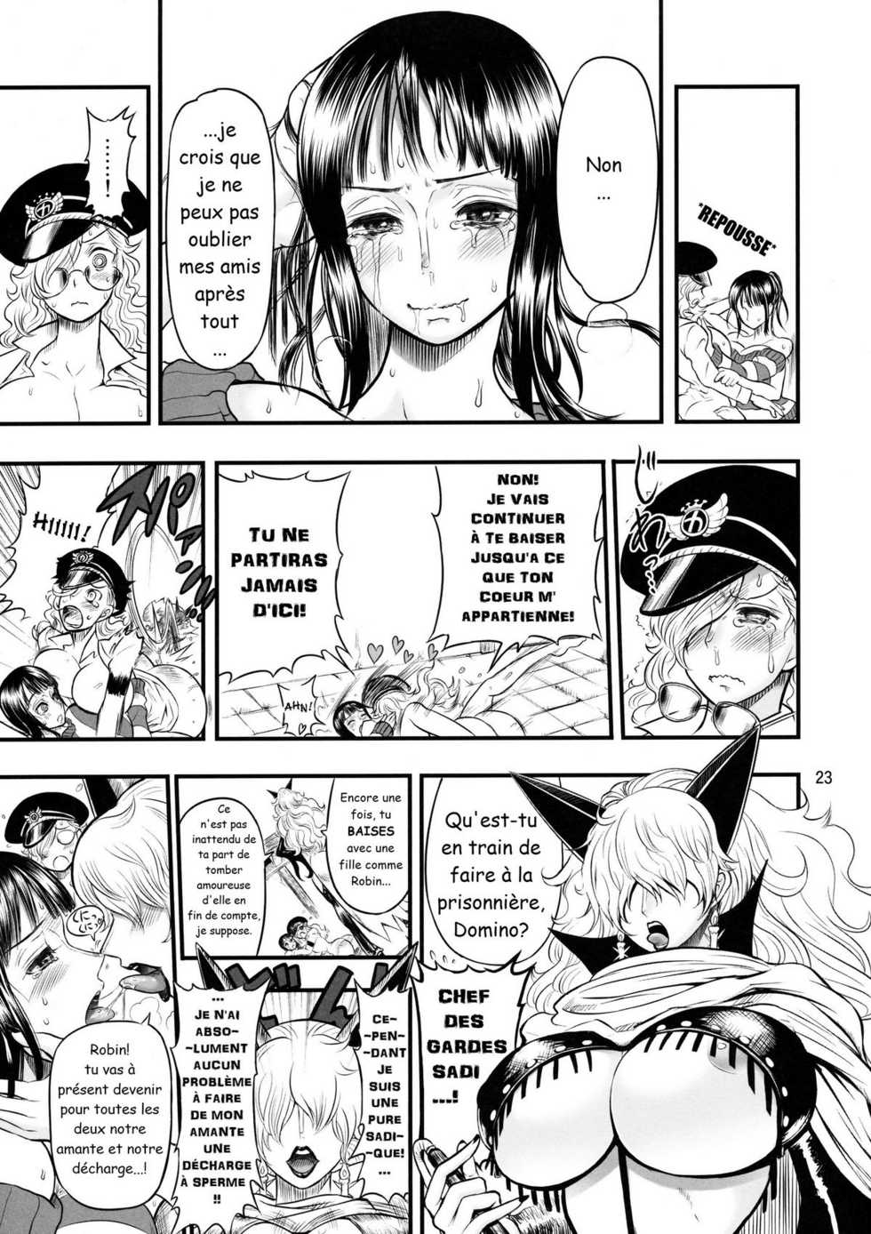 (C77) [Arsenothelus (Rebis, Chinbotsu)] Midarezaki Joshuu Kaizoku (ONE PIECE) [French] - Page 20