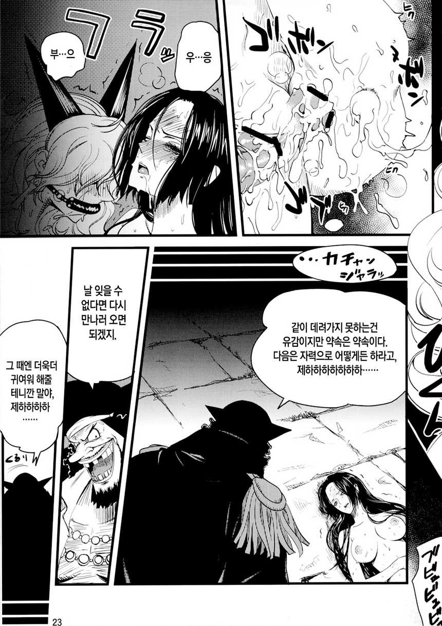 (C80) [Konohanaku (Konohana)] Zoku Onnagoroshi Hebi no Jigoku | 속・여살사지옥 (One Piece) [Korean] [Project H + 인류LO계획] - Page 22