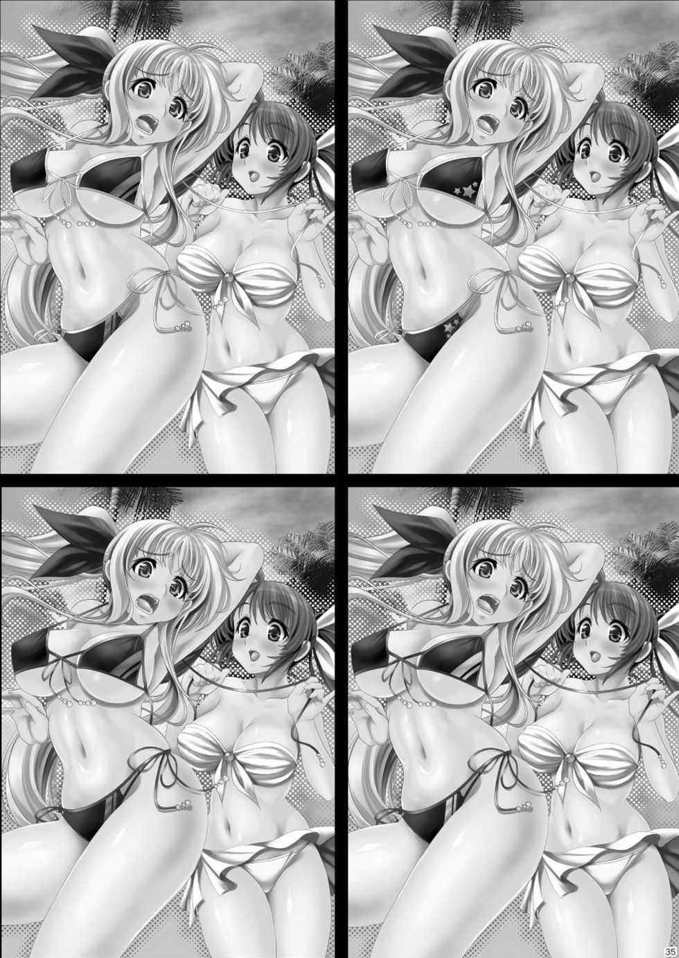 (C80) [Metabocafe Offensive Smell Uproar (Itachou, Kakiko)] Minami No Shima De Kiki 100 Hatsu (Mahou Shoujo Lyrical Nanoha) - Page 35