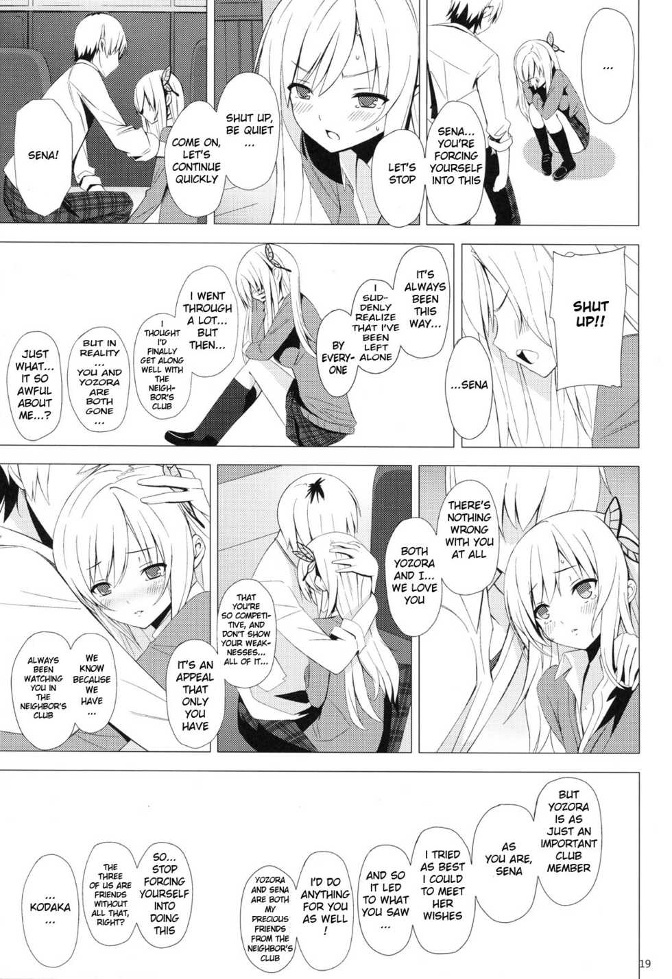 (C80) [Yellow avantgard (Mikoto Akemi)] B.F.F. (Boku wa Tomodachi ga Sukunai) [English] [life4Kaoru] - Page 18