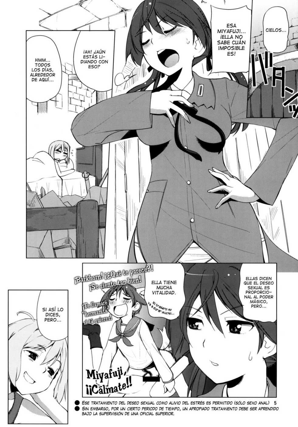(C79) [Tougechaya (Touge Hiro)] Karlsland Gunjin tarumono 1 ni Erica 2 ni Erica, 3・4 mo Erica Ikaryaku da! (Strike Witches) [Spanish] [Lateralus-Manga] - Page 4