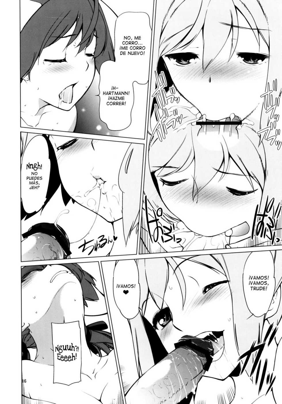 (C79) [Tougechaya (Touge Hiro)] Karlsland Gunjin tarumono 1 ni Erica 2 ni Erica, 3・4 mo Erica Ikaryaku da! (Strike Witches) [Spanish] [Lateralus-Manga] - Page 15