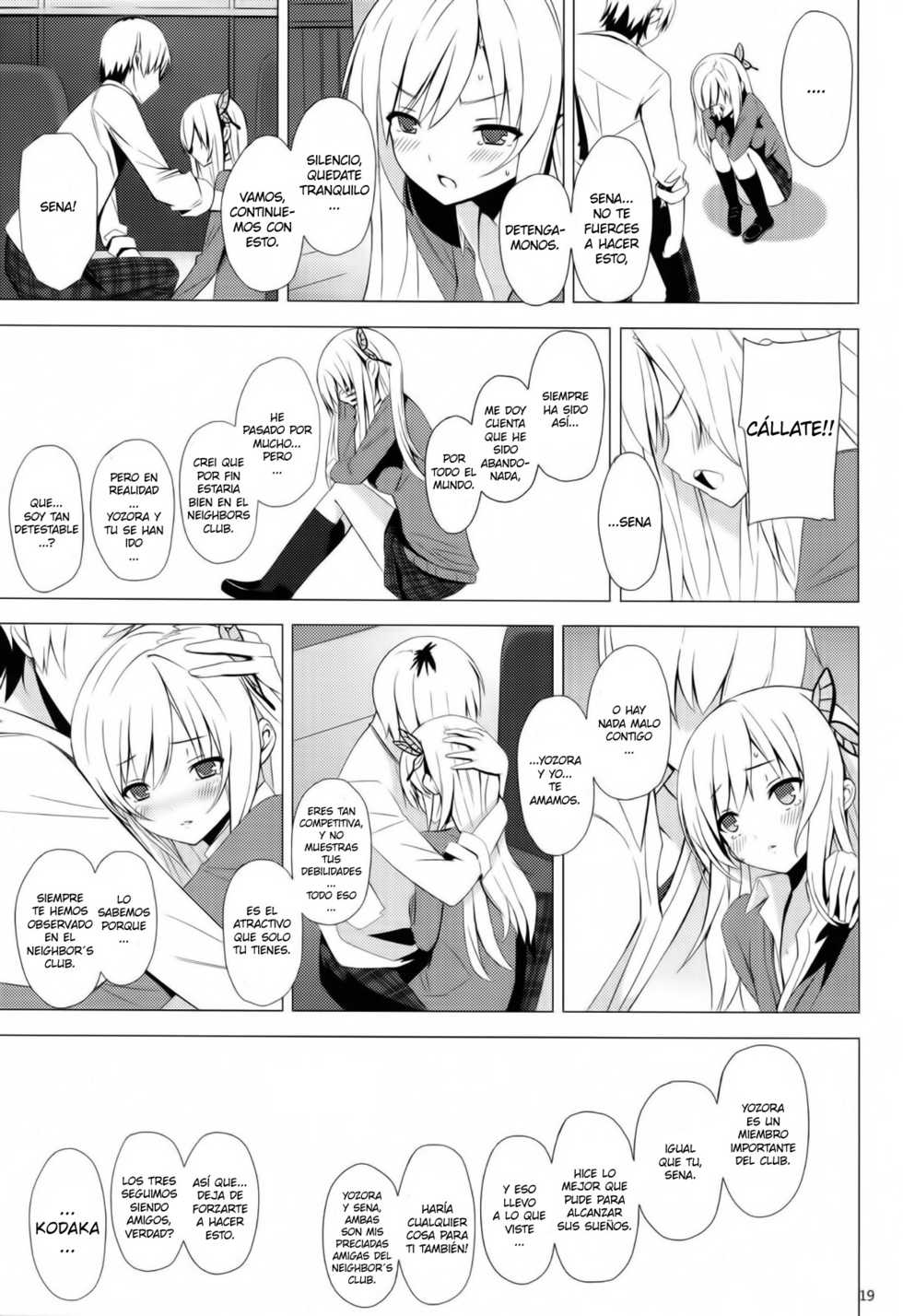 (C80) [Yellow avantgard (Mikoto Akemi)] B.F.F. (Boku wa Tomodachi ga Sukunai) [Spanish] [Koi Subs] - Page 18