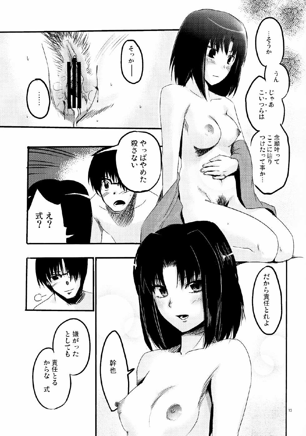 (CT15) [Takesato (Takenoko Seijin)] Furimawasareru Hitotachi (Kara no Kyoukai) - Page 13