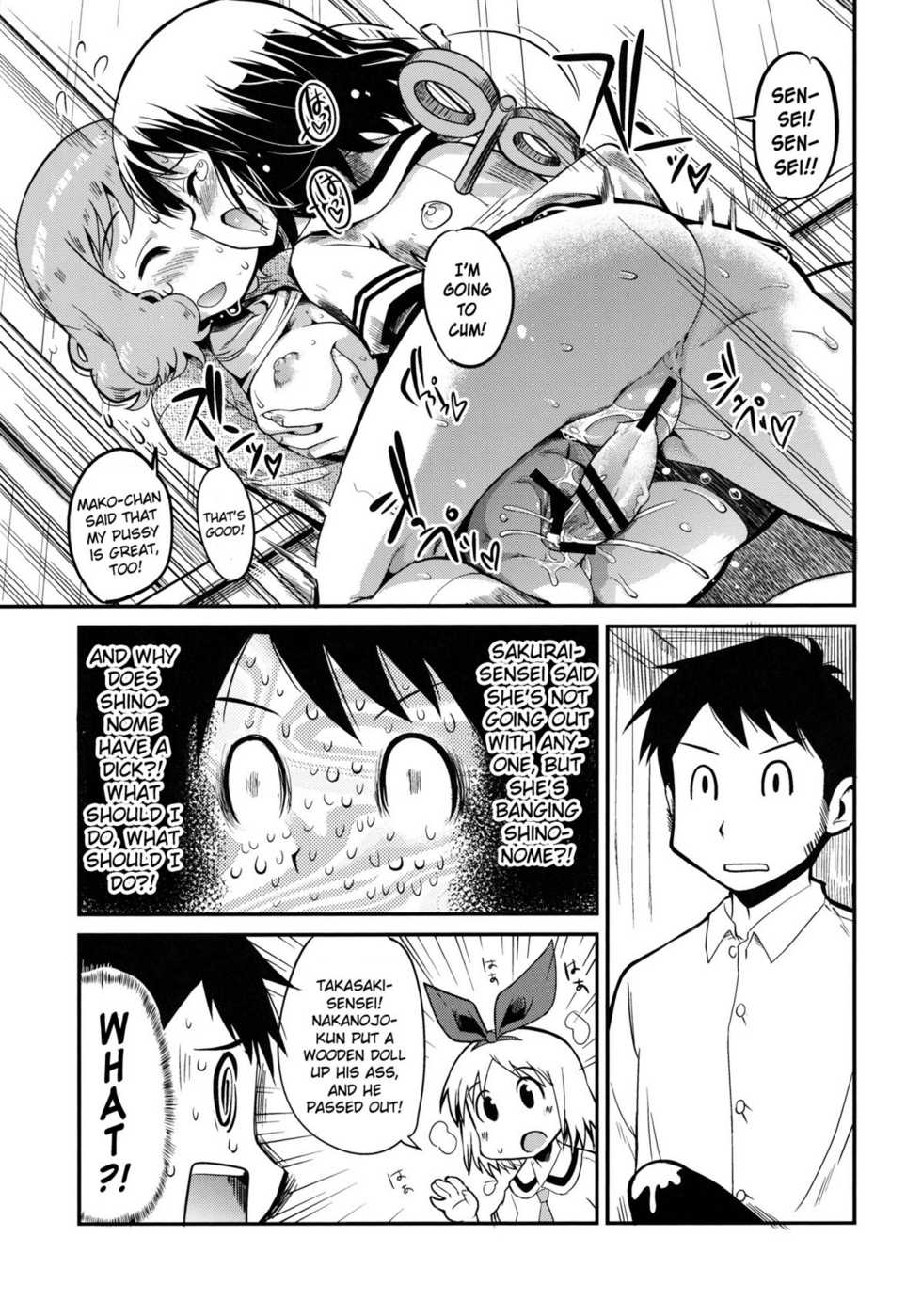 (C80) [Kenro Koubo (Orimoto Mimana)] Hinichijou (Nichijou) [English] [Futari wa Pretty Anon] - Page 12