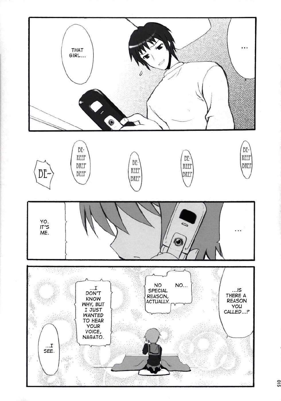 (C71) [INFINITY DRIVE (Kyougoku Shin)] NO COLD HEART (The Melancholy of Haruhi Suzumiya) [English] [M.K.] - Page 14