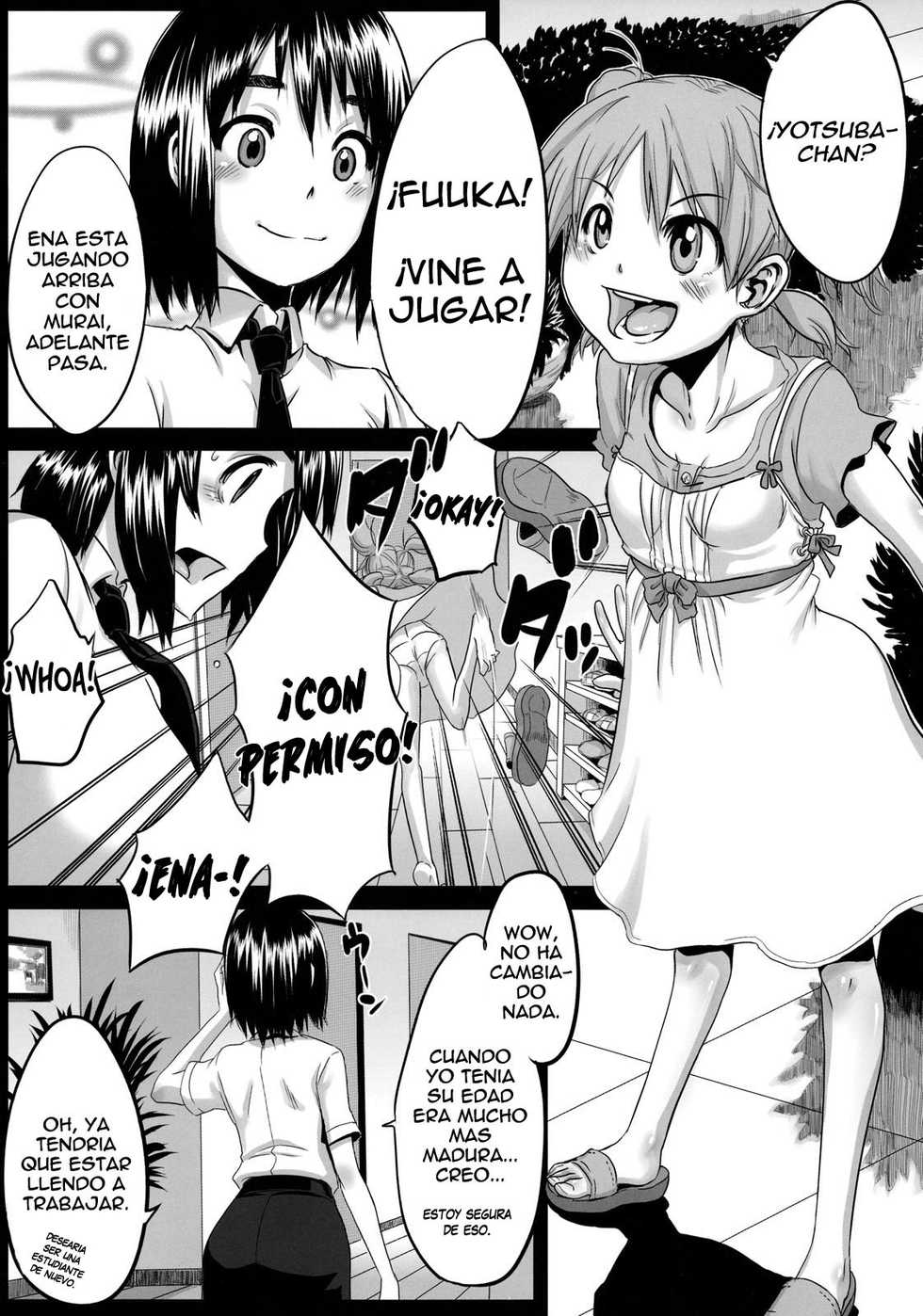 (C76) [DA HOOTCH (ShindoL)] Four Leaf Lover | Amante de 4 Hojas (Yotsubato!) [Spanish] =P666HF= - Page 4