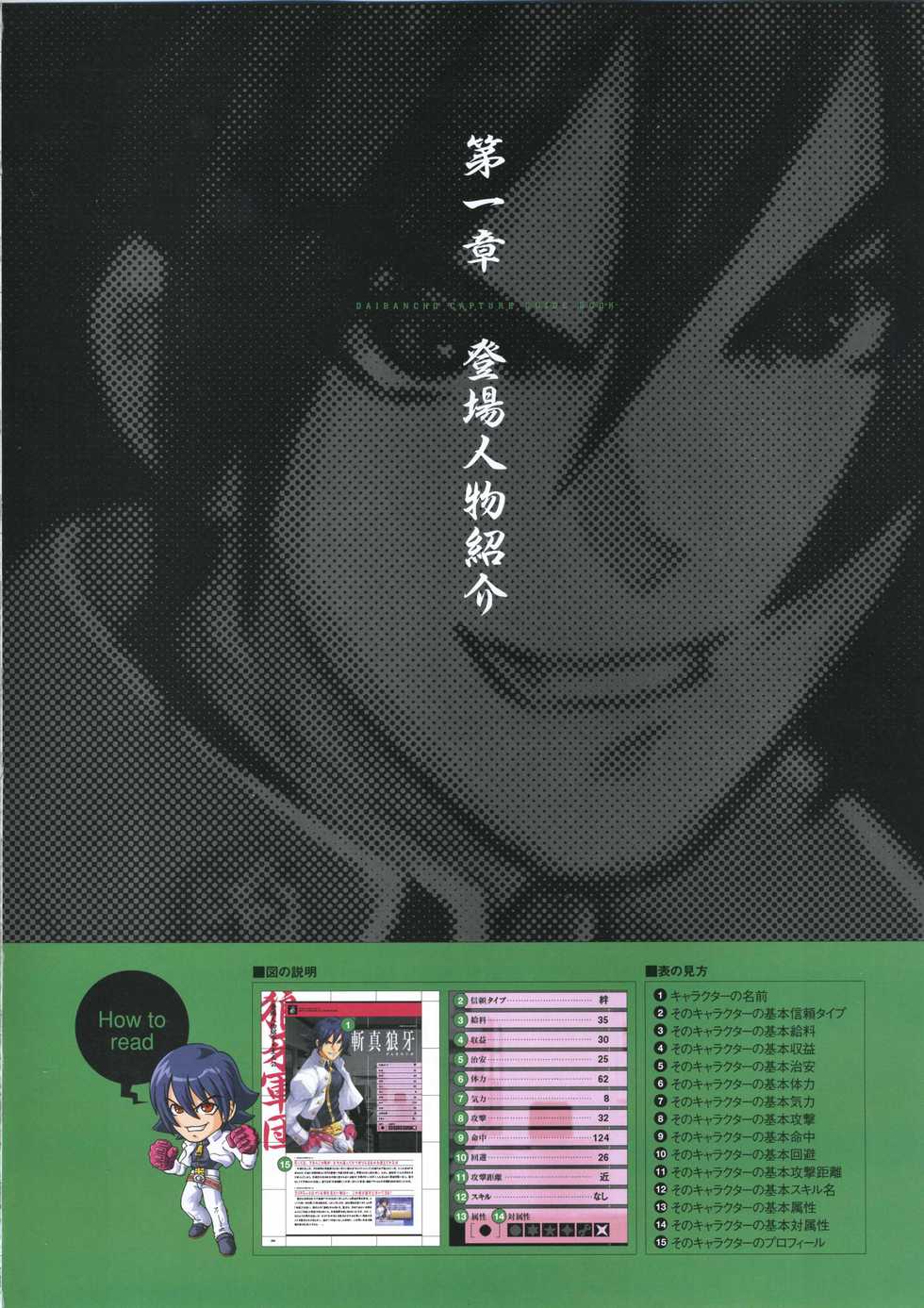 [Mutsumi Masato, Onigirikun] Daibanchou -Big Bang Age- Daibanchou Capture Guide Book - Page 13