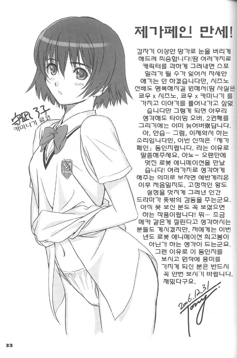 (C71) [T2 ART WORKS (Tony Taka)] Entangle (Zegapain) (korean) - Page 32