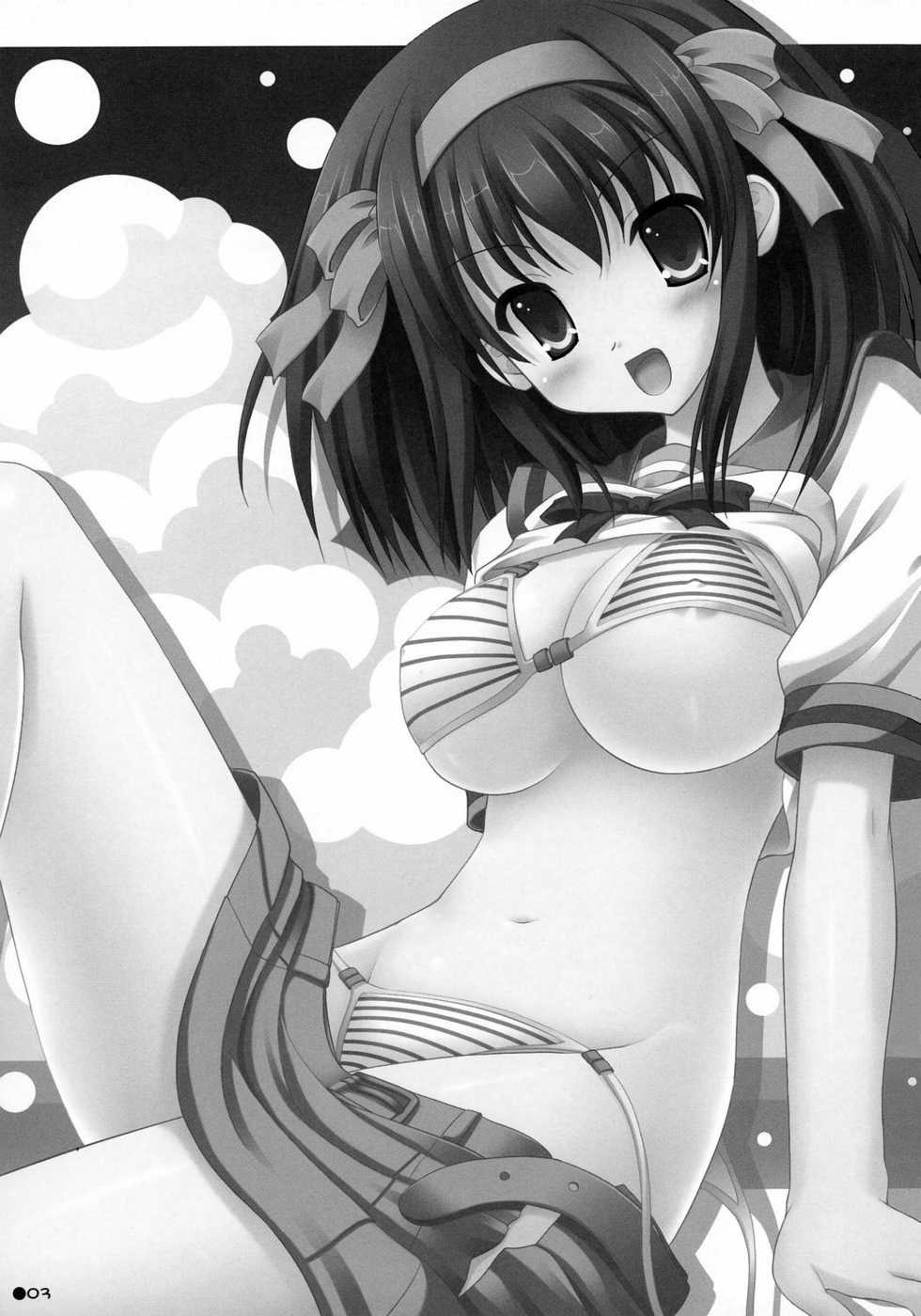 (C72) [Turning Point (Uehiro)] Harukyon no Ecchi Hon 4 (The Melancholy of Haruhi Suzumiya) [French] - Page 2