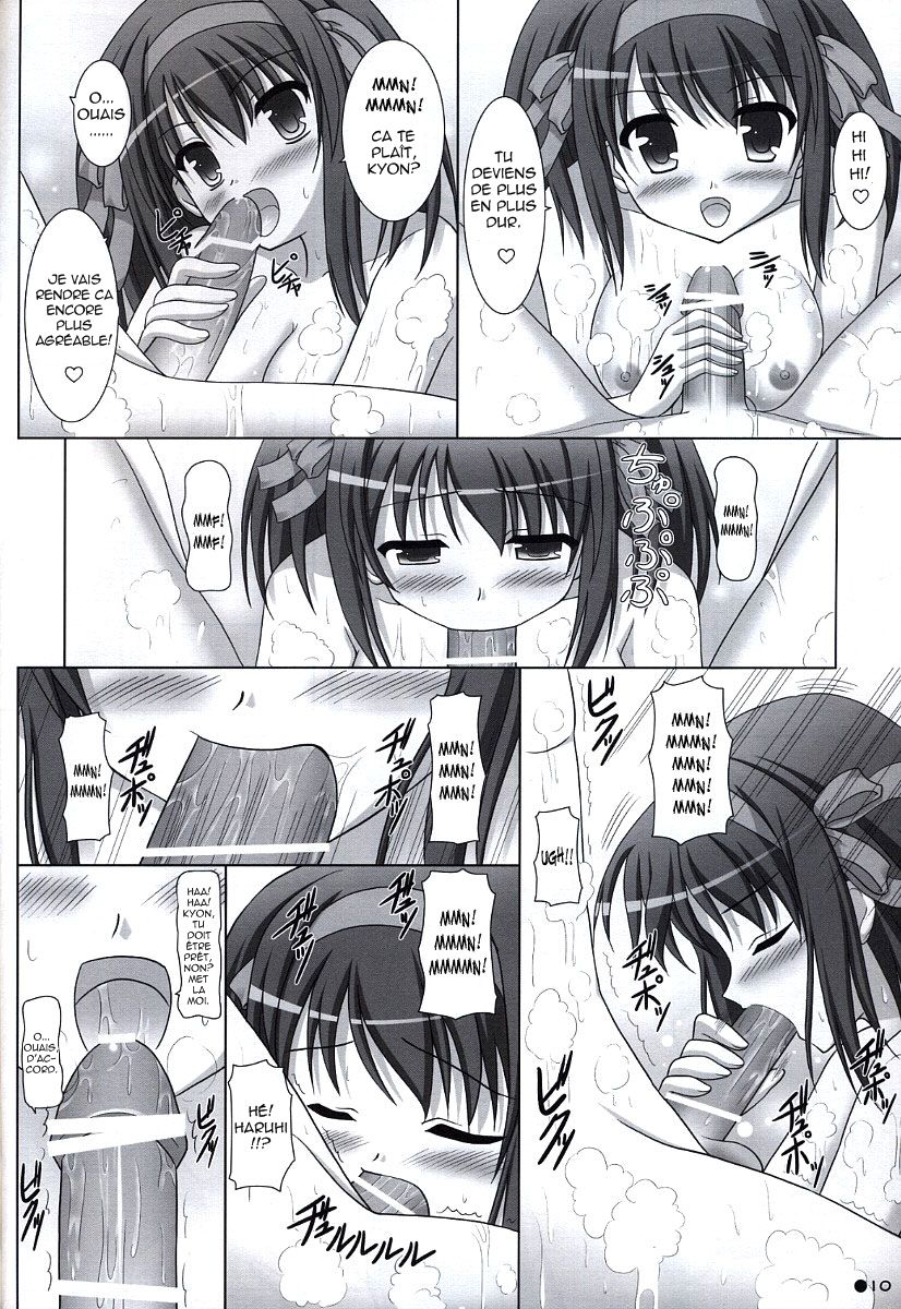 [Turning Point (Uehiro)] Harukyon no Ecchi Hon 5 (The Melancholy of Haruhi Suzumiya) [French] - Page 9