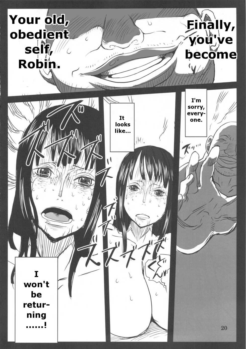(C78) [8graphica (Yoshitama Ichirou)] Metabolism OP Kyonyuu Kyoshiri Shoufu Nico Robin no Keshi Tai Kako | The Tale of the Big-busted, Big-assed Archaeologist Nico Robin's UNKNOWN PAST (One Piece) [English] [DarkSpooky] - Page 19